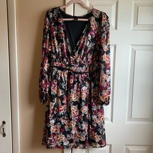 Floral belted dress